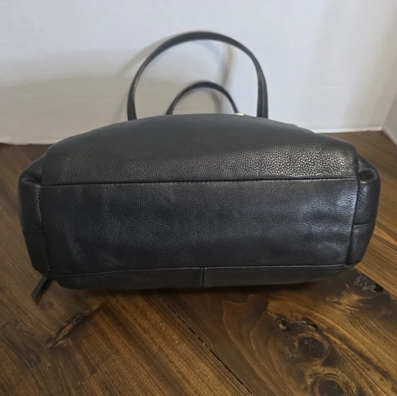 Coach Madison Georgie Satchel in black leather - Picture 8 of 15